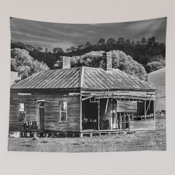Item preview, Abandoned Australian Cottage Under a Dark Sky designed and sold by Michael van der Hoorn.