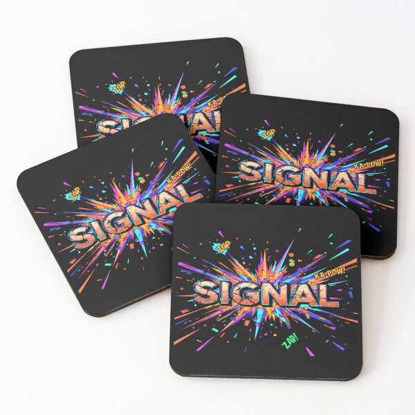 Item preview, SIGNAL Comic Book Explosion - Retro Pop Art Style designed and sold by Dakson Design - Fantasy Art.