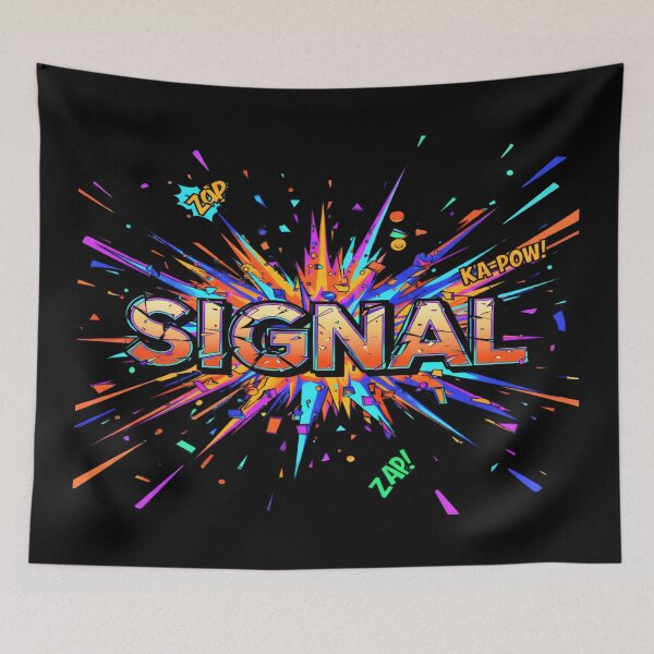 Item preview, SIGNAL Comic Book Explosion - Retro Pop Art Style designed and sold by Dakson Design - Fantasy Art.