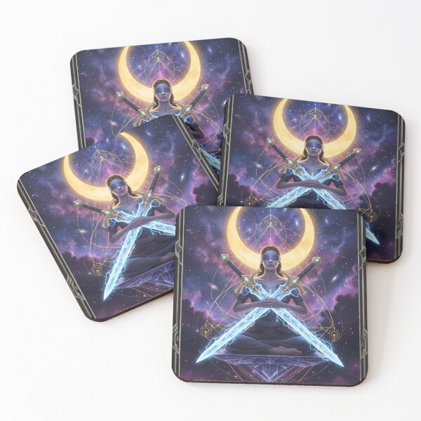 Item preview, Two of Swords - Cosmic Tarot Edition designed and sold by KYOFRAME.