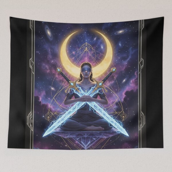 Item preview, Two of Swords - Cosmic Tarot Edition designed and sold by KYOFRAME.