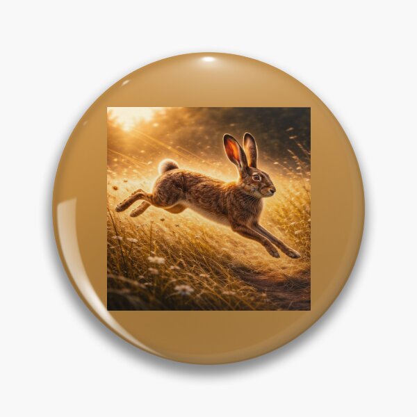Item preview, Brown Hare – Meadow Sprint Wildlife Art designed and sold by GeoWild Designs.
