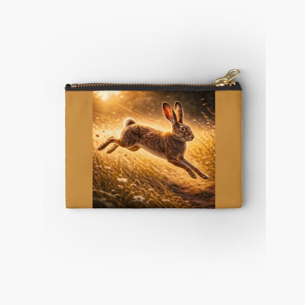 Item preview, Brown Hare – Meadow Sprint Wildlife Art designed and sold by GeoWild Designs.