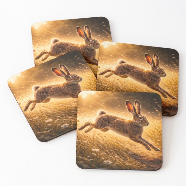 Item preview, Brown Hare – Meadow Sprint Wildlife Art designed and sold by GeoWild Designs.