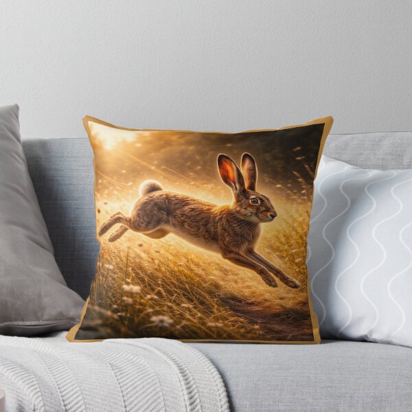 Item preview, Brown Hare – Meadow Sprint Wildlife Art designed and sold by GeoWild Designs.
