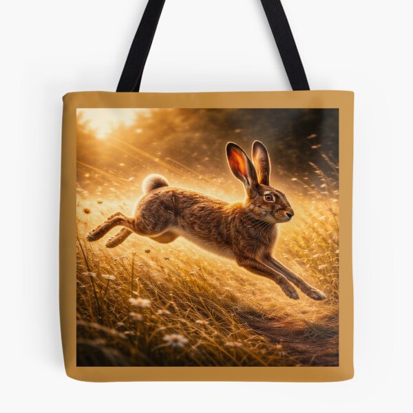 Item preview, Brown Hare – Meadow Sprint Wildlife Art designed and sold by GeoWild Designs.
