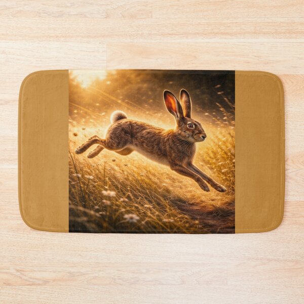 Item preview, Brown Hare – Meadow Sprint Wildlife Art designed and sold by GeoWild Designs.