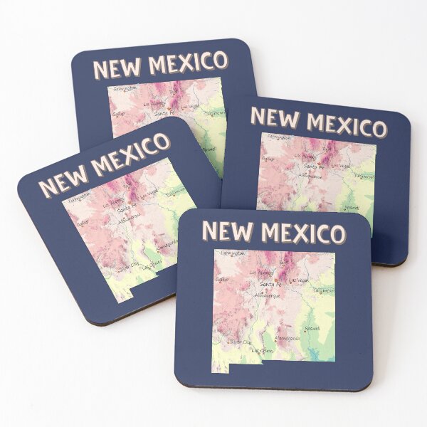 Item preview, Vintage New Mexico Map Illustration, New Mexico Topographic Map Art designed and sold by mashmosh.