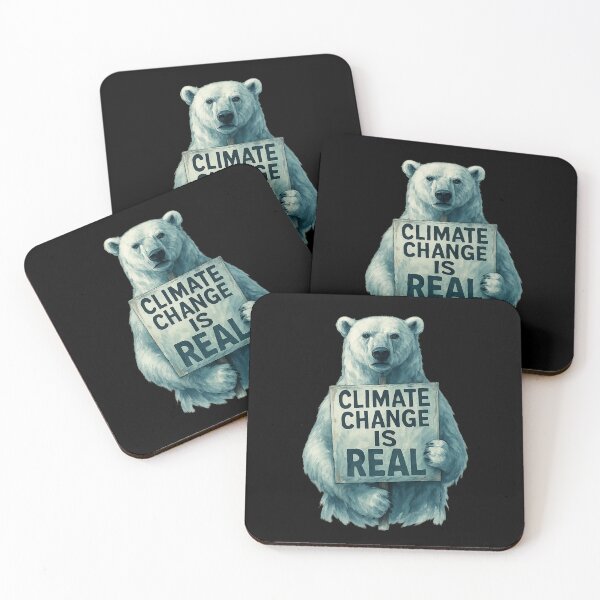 Item preview, Polar Bear Climate Protest - Powerful Eco Statement designed and sold by MKreative Studio.