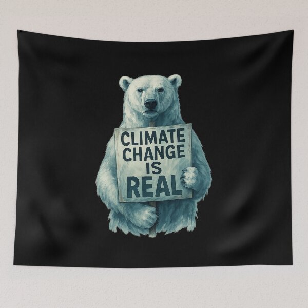 Item preview, Polar Bear Climate Protest - Powerful Eco Statement designed and sold by MKreative Studio.