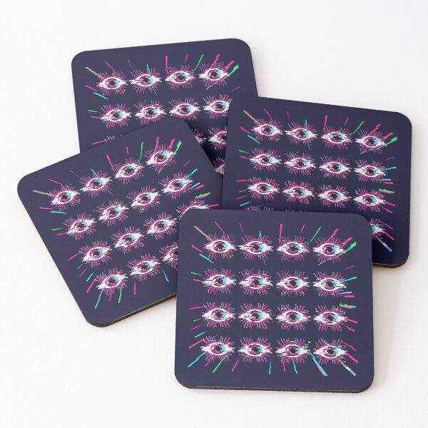 Item preview, Hypnotic Glitch Eyes Pattern - Psychedelic Weirdcore Aesthetic designed and sold by Dakson Design - Fantasy Art.