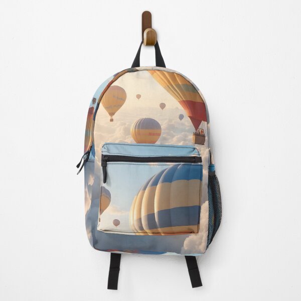 Item preview, Hot Air Balloons Floating in a Sunny Sky – Dreamy Nature Illustration designed and sold by GeetArtHouse.