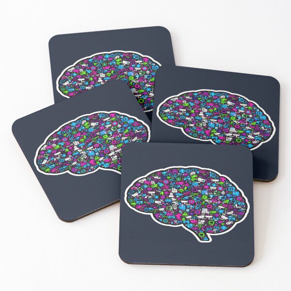 Item preview, Digital Hivemind Brain - AI Surveillance Mosaic designed and sold by Dakson Design - Fantasy Art.
