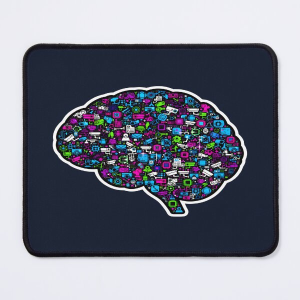Item preview, Digital Hivemind Brain - AI Surveillance Mosaic designed and sold by Dakson Design - Fantasy Art.