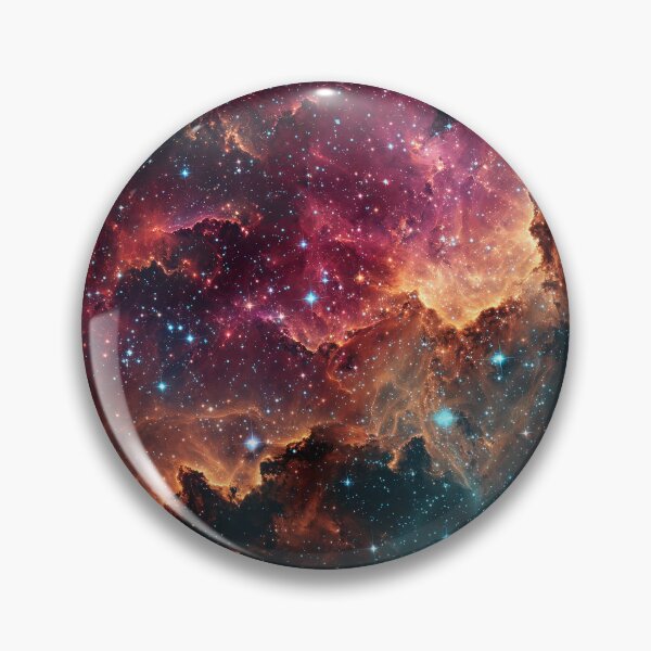 Item preview, Cosmic Nebula Galaxy Space Red Purple Nebula Art designed and sold by Anastasiia Yurevych.