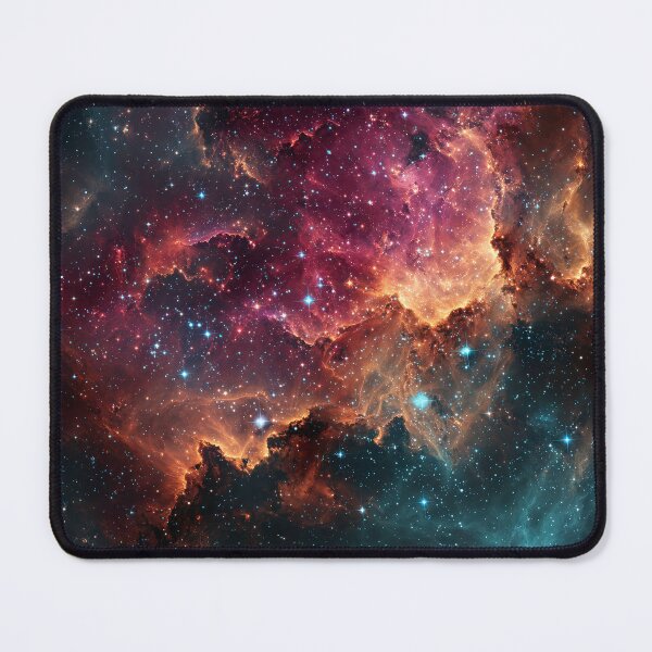 Item preview, Cosmic Nebula Galaxy Space Red Purple Nebula Art designed and sold by Anastasiia Yurevych.