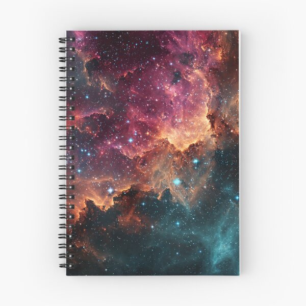 Item preview, Cosmic Nebula Galaxy Space Red Purple Nebula Art designed and sold by Anastasiia Yurevych.