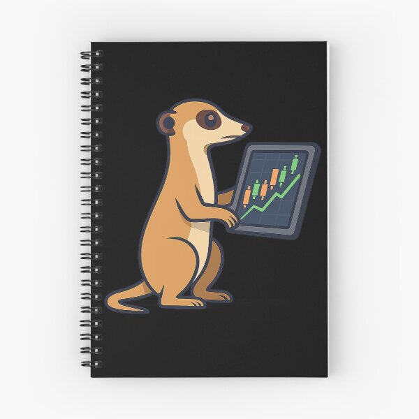 Item preview, Meerkat Watching Stock Charts - Funny Financial Design designed and sold by MKreative Studio.