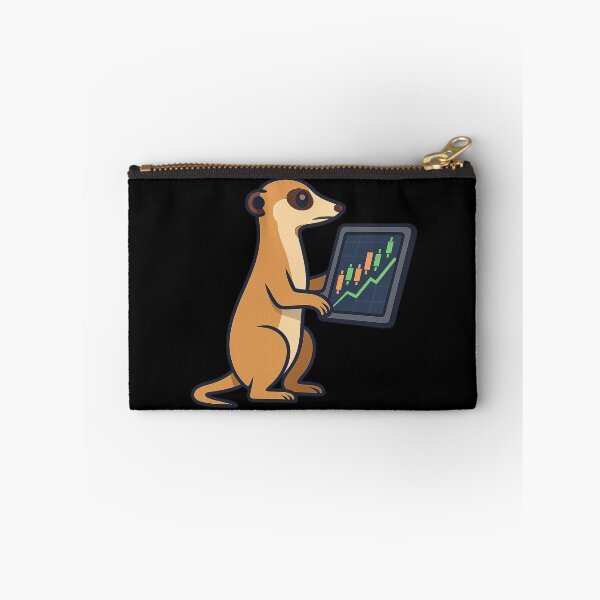 Item preview, Meerkat Watching Stock Charts - Funny Financial Design designed and sold by MKreative Studio.