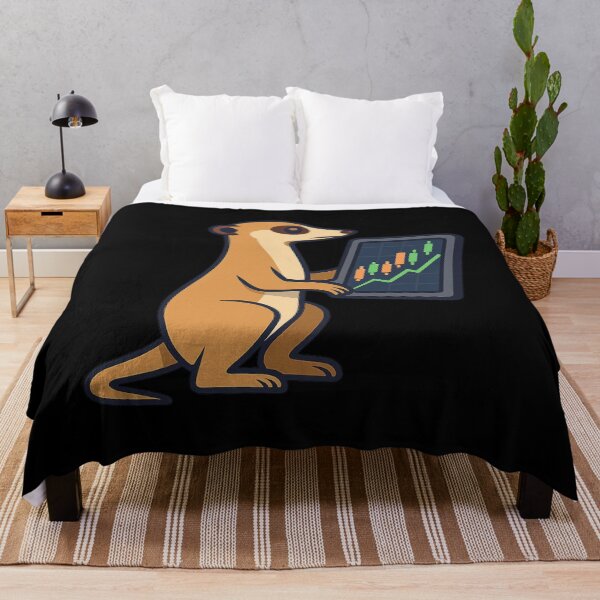 Item preview, Meerkat Watching Stock Charts - Funny Financial Design designed and sold by MKreative Studio.