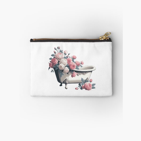 Item preview, lovely vintage bath with pink roses designed and sold by nicnacc.