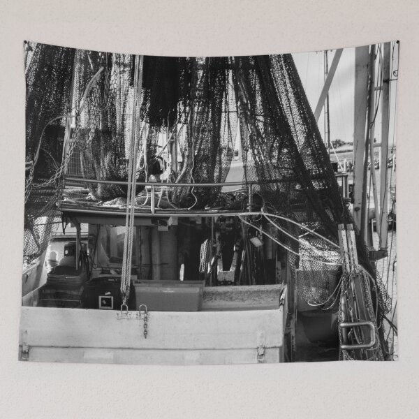 Item preview, Fishing Nets on a Working Harbour Boat designed and sold by Michael van der Hoorn.