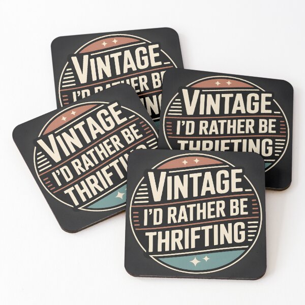 Item preview, Vintage I’d Rather Be Thrifting Thrift Store Badge Design designed and sold by Viktorio Art Shop.
