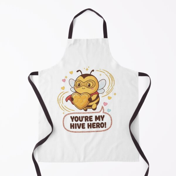 Item preview, You're My Hive Hero - Cute Valentine Bee Illustration designed and sold by sma44.