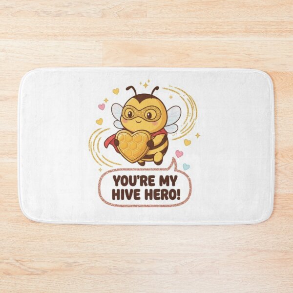 Item preview, You're My Hive Hero - Cute Valentine Bee Illustration designed and sold by sma44.