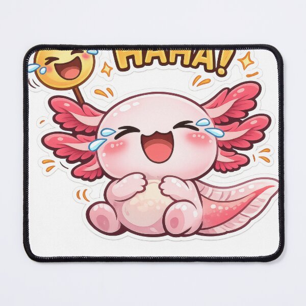 Item preview, Laughing Pink Axolotl HAHA designed and sold by jgvisualarts.