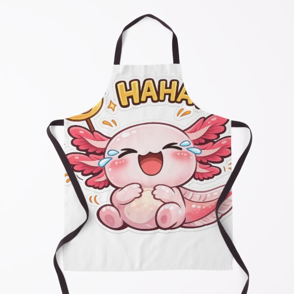 Item preview, Laughing Pink Axolotl HAHA designed and sold by jgvisualarts.