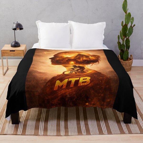 Item preview, MTB Spirit – Desert Rider Double Exposure Mountain Bike Art designed and sold by Fextreme.