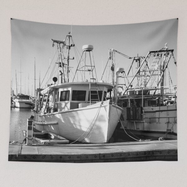 Item preview, Fishing Boats Moored at an Australian Marina designed and sold by Michael van der Hoorn.