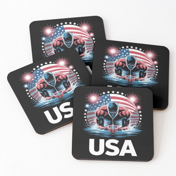 Item preview, Swimming United States Team Apparel American Flag Swimming  designed and sold by VerseFarm.