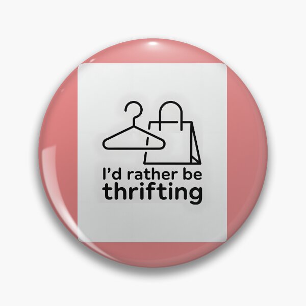 Item preview, I’d Rather Be Thrifting Minimalist Eco Fashion Shirt designed and sold by Viktorio Art Shop.
