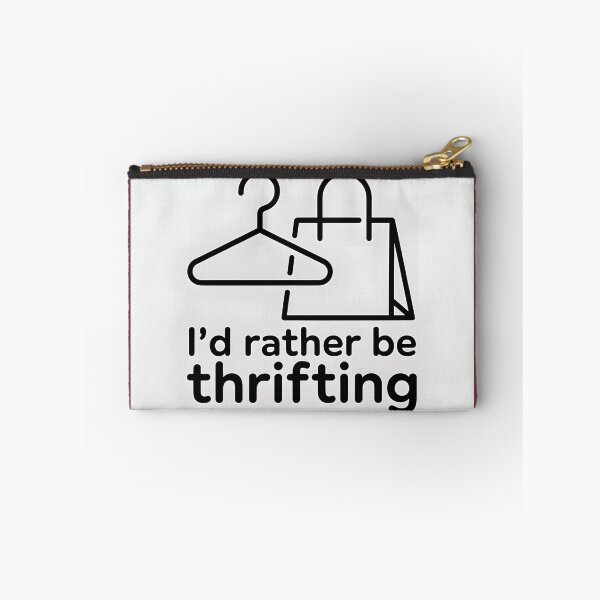 Item preview, I’d Rather Be Thrifting Minimalist Eco Fashion Shirt designed and sold by Viktorio Art Shop.