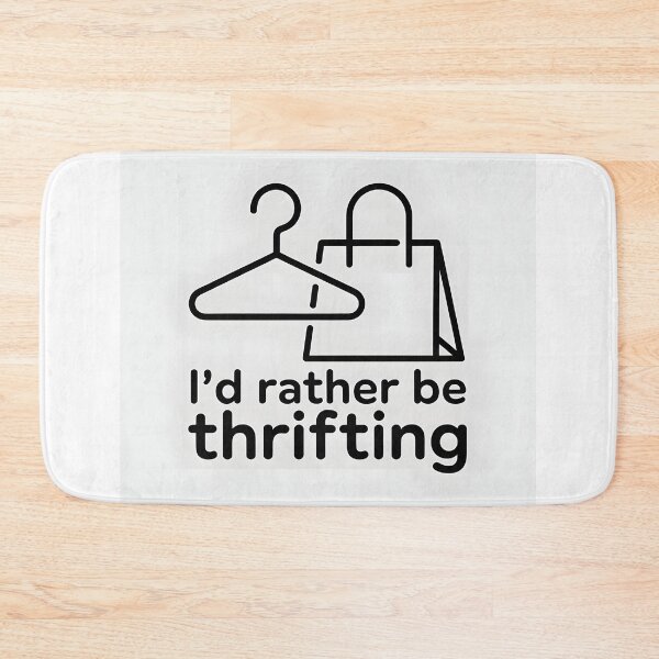 Item preview, I’d Rather Be Thrifting Minimalist Eco Fashion Shirt designed and sold by Viktorio Art Shop.