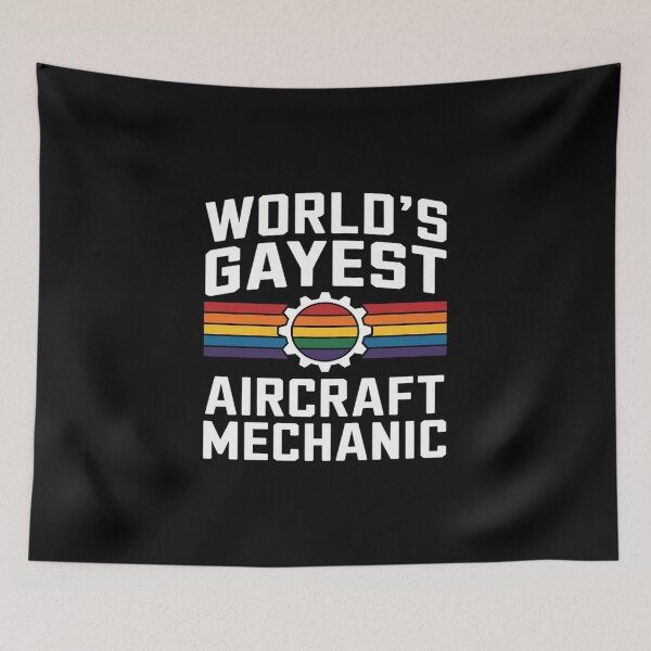 Item preview, Airplane Gay Aircraft Mechanic LGBT Pride Rainbow  designed and sold by KotexTemu.