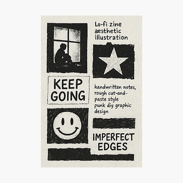 Artikelvorschau, Keep Going – Lo-Fi Zine Punk DIY entworfen und verkauft von iwzzuel.