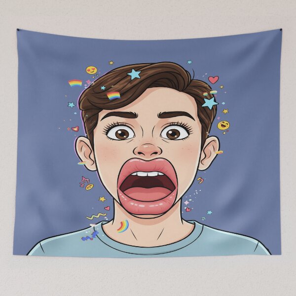 Item preview, OMG Emoji Explosion | Funny Shocked Face designed and sold by Dakson Design - Fantasy Art.