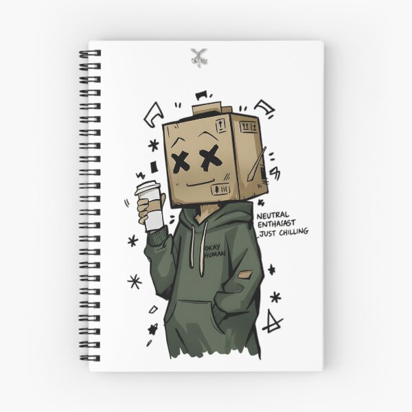 Item preview, Urban Street Art Box Head Character with Hoodie and Coffee Grunge Illustration designed and sold by Evan-Tees.