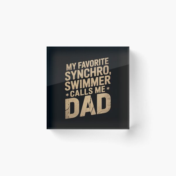 Item preview, Synchro Dad My Favorite Synchronized Swimmer  designed and sold by VerseFarm.