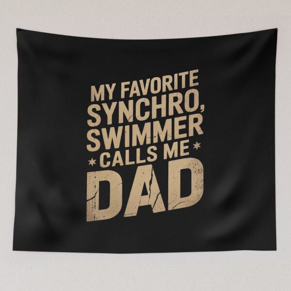 Item preview, Synchro Dad My Favorite Synchronized Swimmer  designed and sold by VerseFarm.