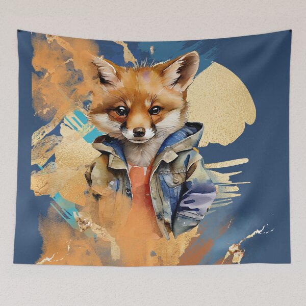Item preview, Contemplative Fox designed and sold by AyBeçkem.