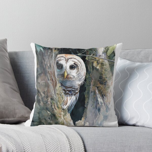 Item preview, Barred Owl in a Tree Hollow designed and sold by laurashawart.
