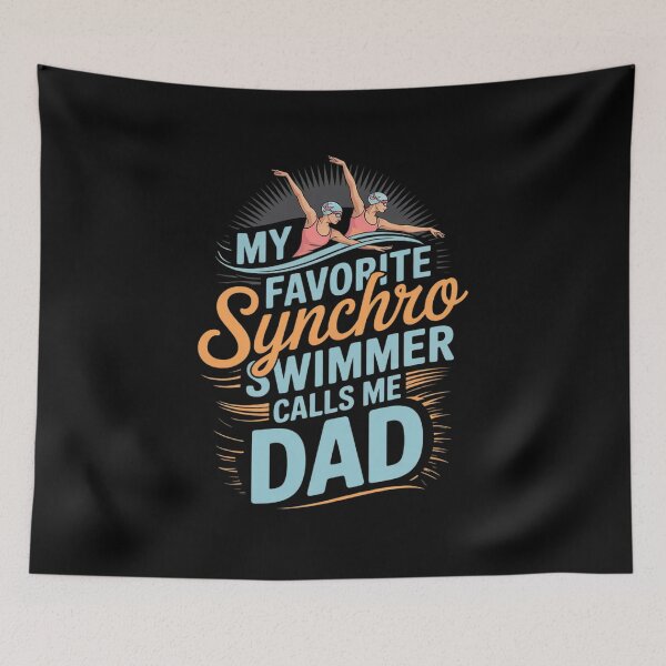 Item preview, Synchronized Swimming Dad Favorite Synchro Swimmer Artistic  designed and sold by VerseFarm.