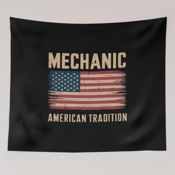 Item preview, American Flag Vintage Mechanic  designed and sold by KotexTemu.