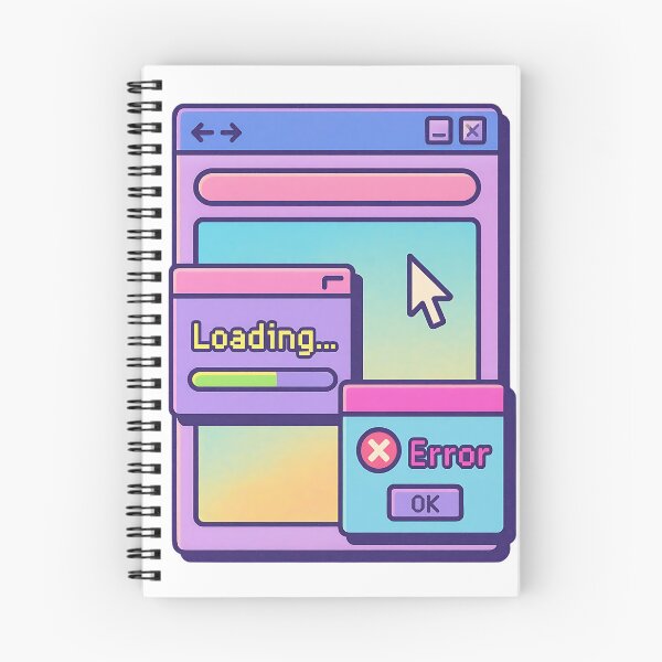Item preview, Aesthetic Retro Computer Error Window - 90s Vaporwave Loading Pop-up designed and sold by iwzzuel.