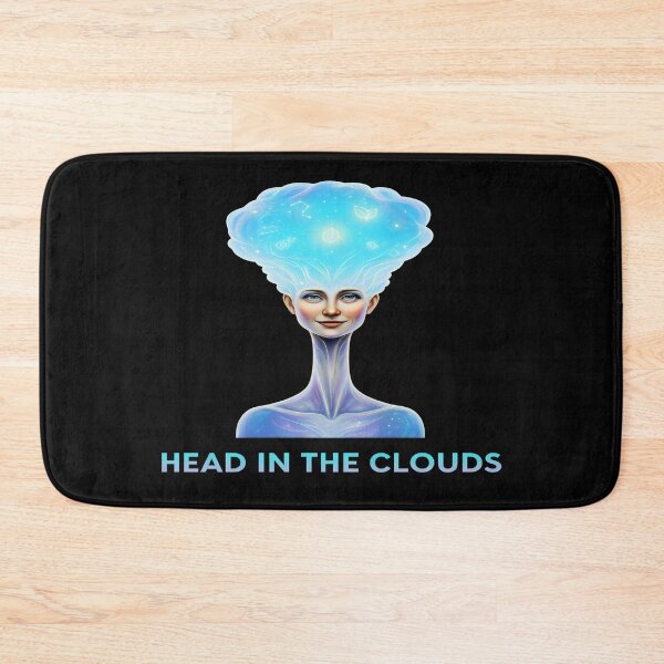 Item preview, Head In The Clouds - Surreal Dreamer Quote designed and sold by Dakson Design - Fantasy Art.