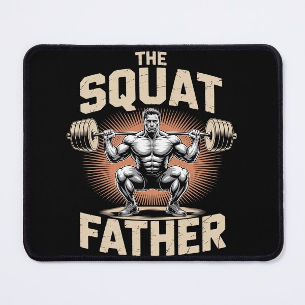 Item preview, The Squat Father Weightlifting Fitness Gym Fathers Day  designed and sold by VerseFarm.